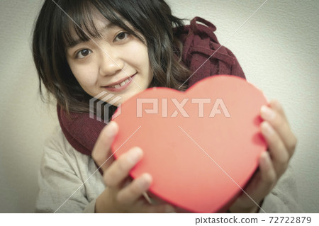 情人節的形象與女人的畫像 情人節的形象與女人的畫像 72722879