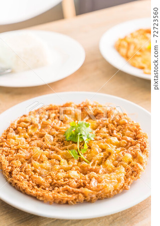 omelet or fried beaten egg omelet or fried beaten egg 72723560