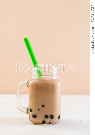 milk tea with bubble milk tea with bubble 72723724