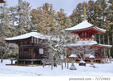 和歌山縣伊東郡高野町平台教堂的風景 72724663