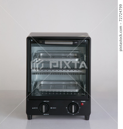 Electric small kitchen oven isolated on white 72724799