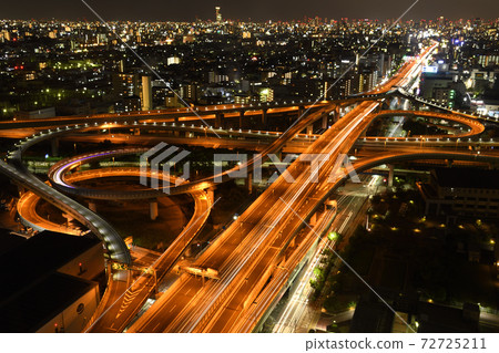 Higashiosaka Junction at night 72725211