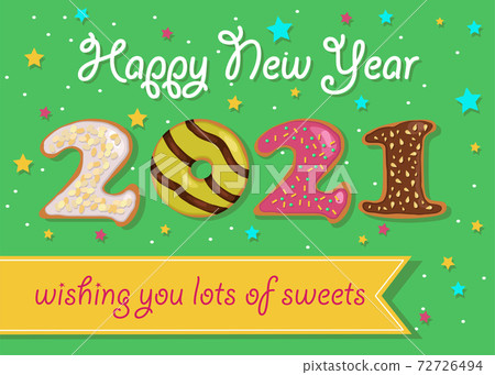 Donuts New Year 2021 Donuts New Year 2021 72726494