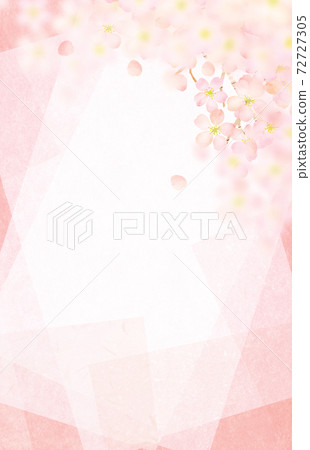 Sakura Japanese paper Japanese style background material 72727305
