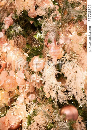 Bright and beautiful pink, pink, Christmas tree, Christmas, Christmas 72728803