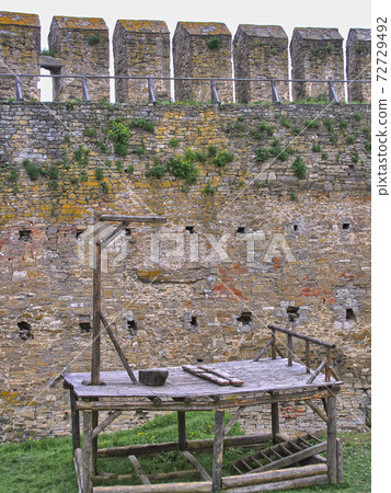 Gallows of Hotyn fortress in Ukraine 72729492