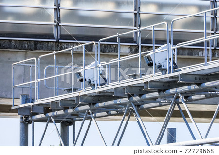 Two security cameras installed in the structure Two security cameras installed in the structure 72729668
