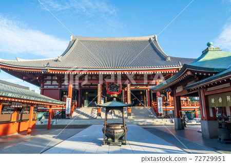 "Tokyo" Asakusa Sensoji Temple Main Hall "Tokyo" Asakusa Sensoji Temple Main Hall 72729951