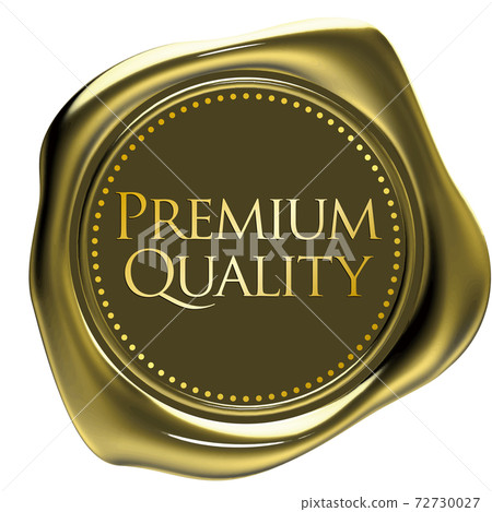 保費質量金封蠟風格會徽矢量插圖背景透明 72730027