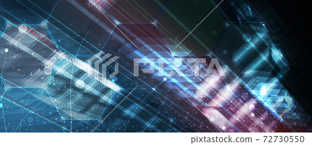 Quantum processing. Deep learning artificial intelligence. Future new technology for business or science presentation Quantum processing. Deep learning artificial intelligence. Future new technology for business or science presentation 72730550