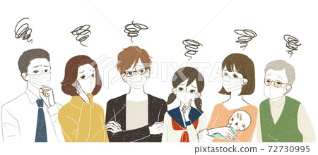 幾代人戴著口罩 幾代人戴著口罩 72730995