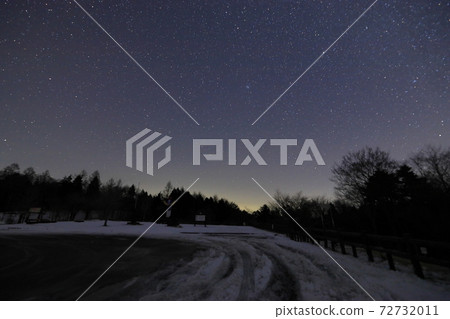 Chausuyama snow and starry sky Chausuyama snow and starry sky 72732011