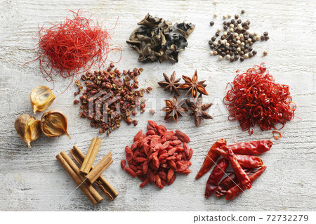 Chinese food spices, spices and Chinese ingredients 72732279