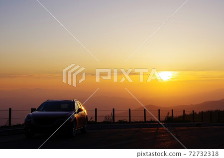 Drive image: Sunset seen from Hachimantai Aspite Line Drive image: Sunset seen from Hachimantai Aspite Line 72732318