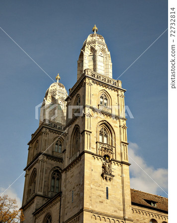 Grossmünster Cathedral in Zurich, Switzerland 72732814