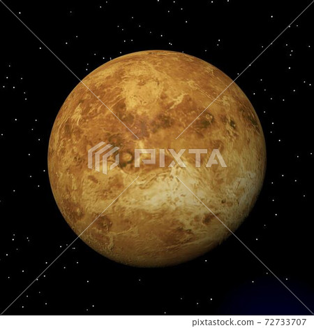 Venus planet at night - 3D render 72733707