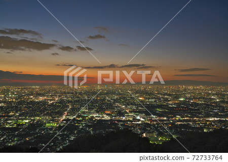 [俯瞰大阪平原（夜景）]地點：大阪府八重洲美津濃地藏大坂關大 72733764