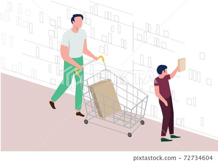 A father took his son to buy books A father took his son to buy books 72734604