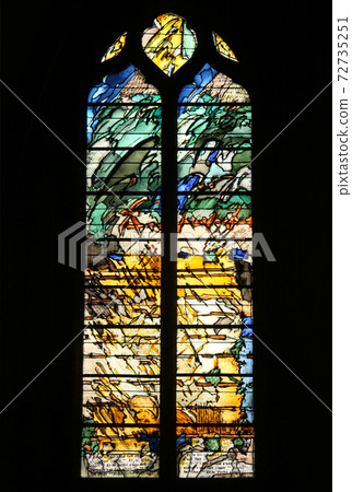 Abstract stained glass, Church of St. Gervais and St. Protais, Paris Abstract stained glass, Church of St. Gervais and St. Protais, Paris 72735251