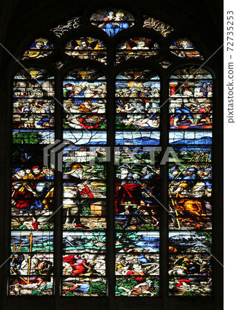 Stained glass, Church of St. Gervais and St. Protais, Paris 72735253