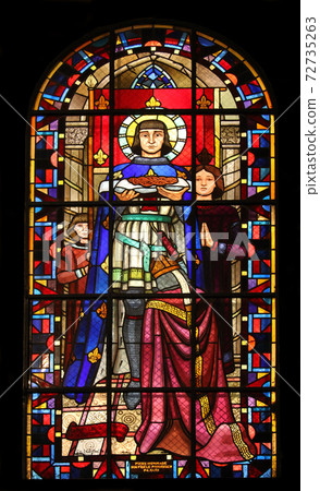 Saint Louis with the Crown of Thorns, Notre Dame de Clignancourt church, Paris, France 72735263
