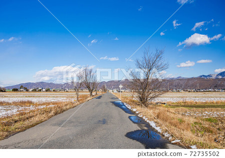 穿過田野的路 72735502