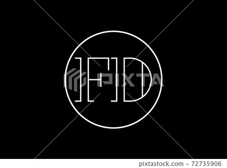 Initial Monogram Letter F D Logo Design Vector Template. F D Letter Logo Design Initial Monogram Letter F D Logo Design Vector Template. F D Letter Logo Design 72735906