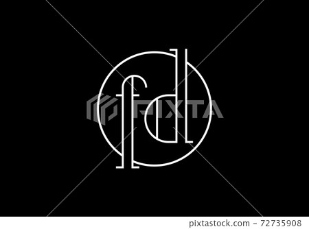 Initial Monogram Letter F D Logo Design Vector Template. F D Letter Logo Design Initial Monogram Letter F D Logo Design Vector Template. F D Letter Logo Design 72735908