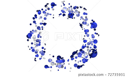 CG party sphere that spreads in a circle 72735931