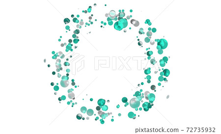 CG party sphere that spreads in a circle 72735932