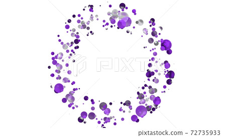 CG party sphere that spreads in a circle 72735933