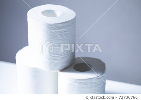Stacked toilet paper photo material 72736766