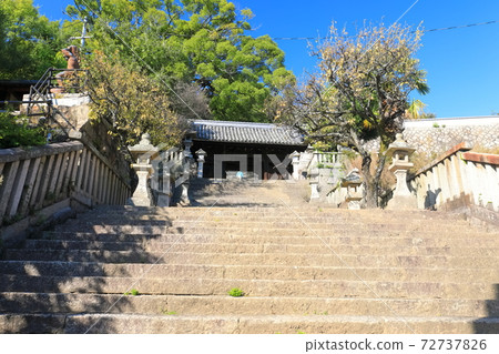 [Hiroshima Prefecture] Stone steps at Misode Tenmangu Shrine in Onomichi 72737826