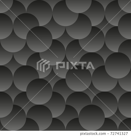 Black abstract background. 3d seamless geometric pattern. Vector illustration EPS10. Stylish template made out of repeating circles. Granules, powder, balls. Black abstract background. 3d seamless geometric pattern. Vector illustration EPS10. Stylish template made out of repeating circles. Granules, powder, balls. 72741327