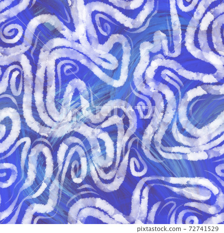 Abstract geometric background. Hand drawn wide curved lines with curls. Watercolor texture. Wriggled stripes. Abstract geometric background. Hand drawn wide curved lines with curls. Watercolor texture. Wriggled stripes. 72741529