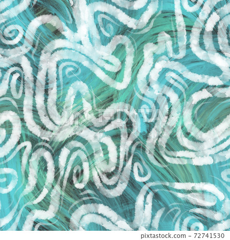 Abstract geometric background. Hand drawn wide curved lines with curls. Watercolor texture. Wriggled stripes. Abstract geometric background. Hand drawn wide curved lines with curls. Watercolor texture. Wriggled stripes. 72741530