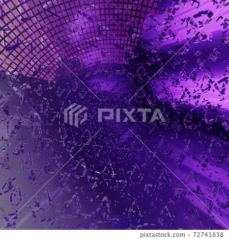 Abstract violet tech futuristic mesh background, 3d render 72741838