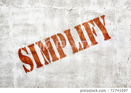 simplify graffiti on stucco wall 72741897