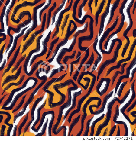 Abstract geometric seamless pattern. Hand drawn - Stock Illustration  [72742271] - PIXTA