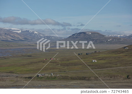 Beautiful nature and landscape near Longyearbyen, Spitsbergen  in Norway 72743465