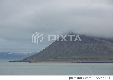 Beautiful nature and landscape near Longyearbyen, Spitsbergen  in Norway 72743481