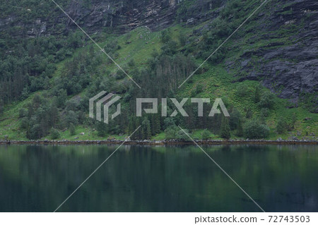 Geiranger fjord, Beautiful Nature Norway. It is a 15-kilometre (9.3 mi) long branch off of the Sunnylvsfjorden, which is a branch off of the Storfjorden (Great Fjord) 72743503