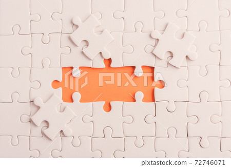 paper plain white jigsaw puzzle game texture incomplete or missing piece paper plain white jigsaw puzzle game texture incomplete or missing piece 72746071