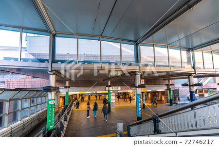 View of Kawasaki cityscape of Japan Tokyu Corporation Mizonokuchi station etc. 72746217