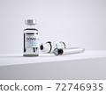 covid 19 vaccine 3d rendering for medicine conten 72746935