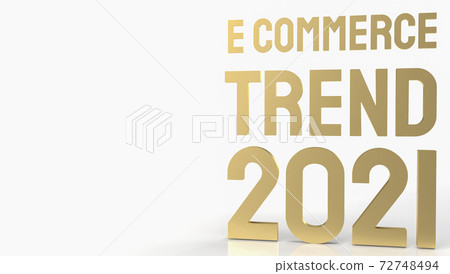 The gold e commerce on white background for online marketing 3d rendering. The gold e commerce on white background for online marketing 3d rendering. 72748494