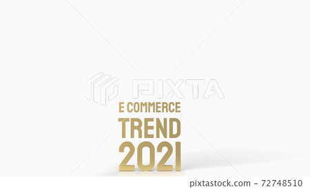 The gold e commerce on white background for online marketing 3d rendering. The gold e commerce on white background for online marketing 3d rendering. 72748510