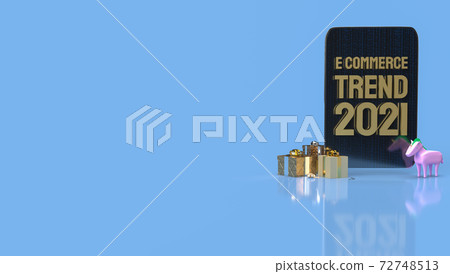 The gold e commerce front tablet for online marketing 3d rendering. The gold e commerce front tablet for online marketing 3d rendering. 72748513