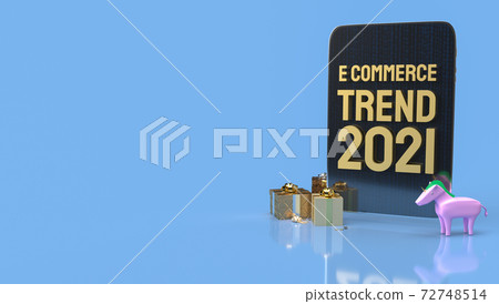 The gold e commerce front tablet for online marketing 3d rendering. The gold e commerce front tablet for online marketing 3d rendering. 72748514