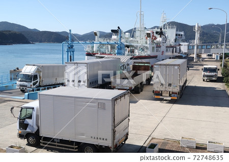 Sea transportation by ferry 72748635